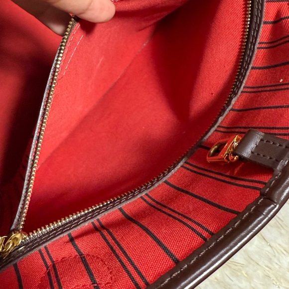 Louis Vuitton Neverful Set GM DE Damier ebene with Pouch and card authentication - Picture 6 of 16